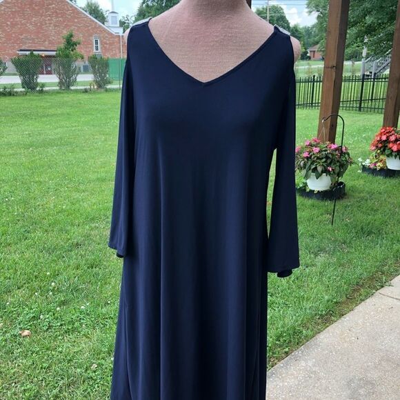 MSK Dresses & Skirts - MSK rhinestone shoulder dress